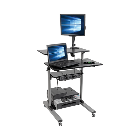 Tripp Lite Rolling Desk TV/Monitor Cart, Height Adjustable — Being Shipped