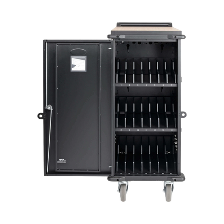 Tripp Lite 21-Device AC Charging Cart for Laptops and Chromebooks, 120V, NEMA 5-15P, 10 ft. (3.05 m) Cord, Black — Being Shipped