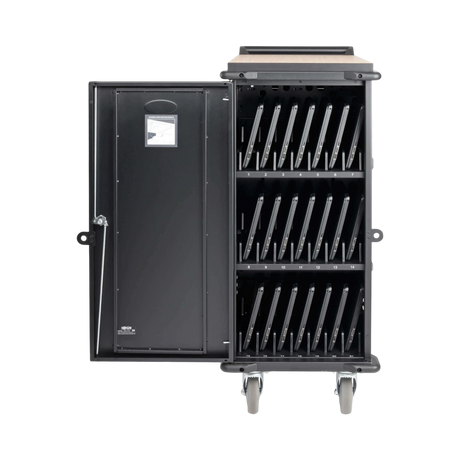 Tripp Lite 21-Device AC Charging Cart for Laptops and Chromebooks, 120V, NEMA 5-15P, 10 ft. (3.05 m) Cord, Black — Being Shipped
