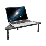 Tripp Lite Monitor Riser for Desk, 12 x 20 in. Height Adjustable, Corner, Metal, Black — Being Shipped