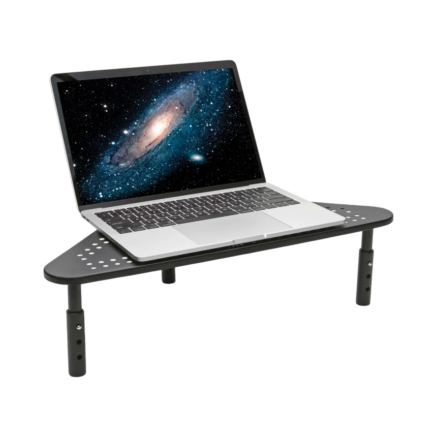 Tripp Lite Monitor Riser for Desk, 12 x 20 in. Height Adjustable, Corner, Metal, Black — Being Shipped