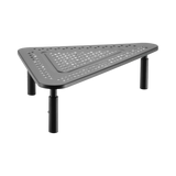 Tripp Lite Monitor Riser for Desk, 12 x 20 in. Height Adjustable, Corner, Metal, Black — Being Shipped