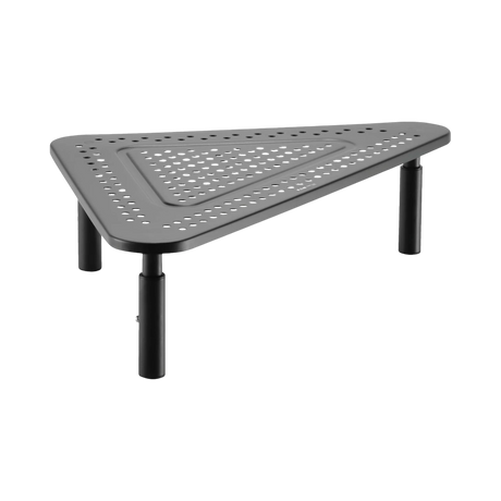 Tripp Lite Monitor Riser for Desk, 12 x 20 in. Height Adjustable, Corner, Metal, Black — Being Shipped