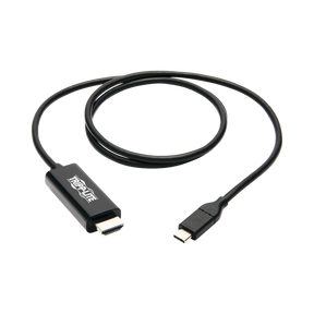 Tripp Lite USB-C to HDMI Adapter Cable (M/M), 4K 60 Hz, 4:4:4, Thunderbolt 3 Compatible, Black, 3 ft. (0.9 m) — Being Shipped