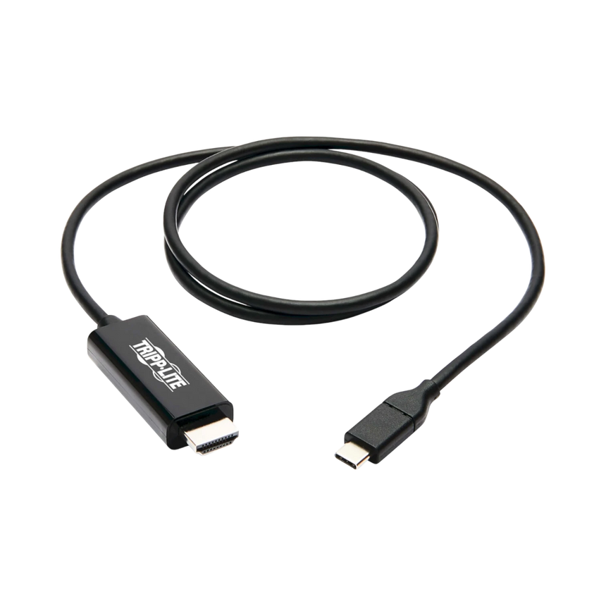Tripp Lite USB-C to HDMI Adapter Cable (M/M), 4K 60 Hz, 4:4:4, Thunderbolt 3 Compatible, Black, 3 ft. (0.9 m) — Being Shipped