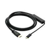 Tripp Lite USB-C to HDMI Active Adapter Cable (M/M), 4K 60 Hz, 4:4:4, HDCP 2.2, Mid-Cable Adapter, Black, 6 ft. (1.8 m) — Being Shipped