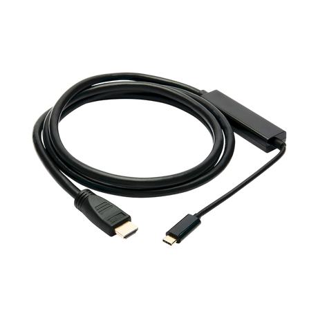 Tripp Lite USB-C to HDMI Active Adapter Cable (M/M), 4K 60 Hz, 4:4:4, HDCP 2.2, Mid-Cable Adapter, Black, 6 ft. (1.8 m) — Being Shipped