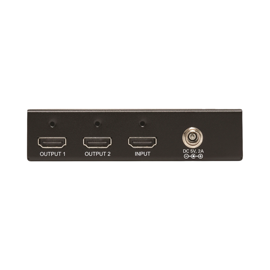 Tripp Lite 2-Port HDMI Splitter, 4K @ 60 Hz, 4:4:4, Multi-Resolution Support, HDR, HDCP 2.2, TAA — Being Shipped