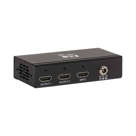 Tripp Lite 2-Port HDMI Splitter, 4K @ 60 Hz, 4:4:4, Multi-Resolution Support, HDR, HDCP 2.2, TAA — Being Shipped