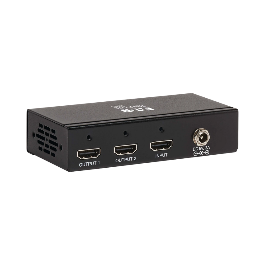 Tripp Lite 2-Port HDMI Splitter, 4K @ 60 Hz, 4:4:4, Multi-Resolution Support, HDR, HDCP 2.2, TAA — Being Shipped