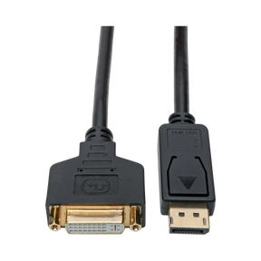 Tripp Lite DisplayPort to DVI Adapter Video Converter, Black (M/F), 1 ft. (0.31 m) — Being Shipped