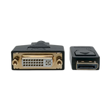 Tripp Lite DisplayPort to DVI Adapter Video Converter, Black (M/F), 1 ft. (0.31 m) — Being Shipped