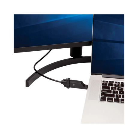 Tripp Lite USB-C to VGA Vertical Adapter (M/F), USB 3.1, Gen 1, Thunderbolt 3, 1920 x 1200 (1080p), 5Gbps, Black — Being Shipped