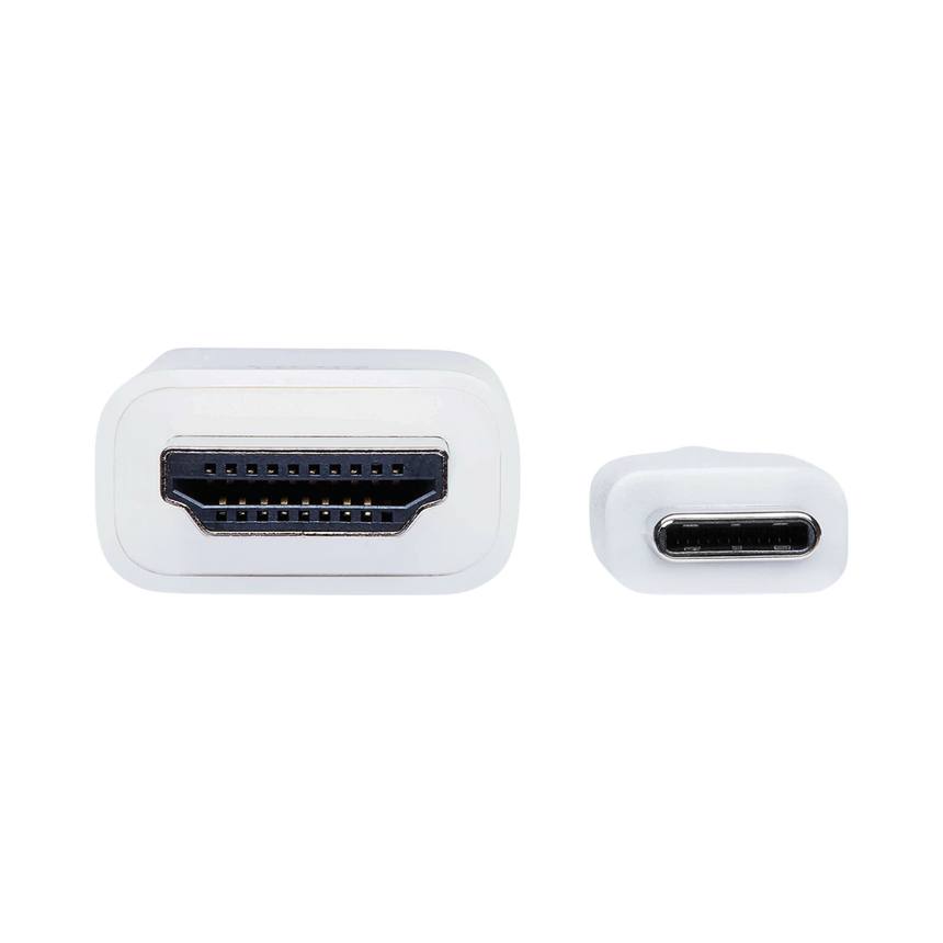 Tripp Lite USB-C to HDMI Adapter Cable (M/M), 4K 60 Hz, 4:4:4, Thunderbolt 3 Compatible, White, 3 ft. (0.9 m) — Being Shipped