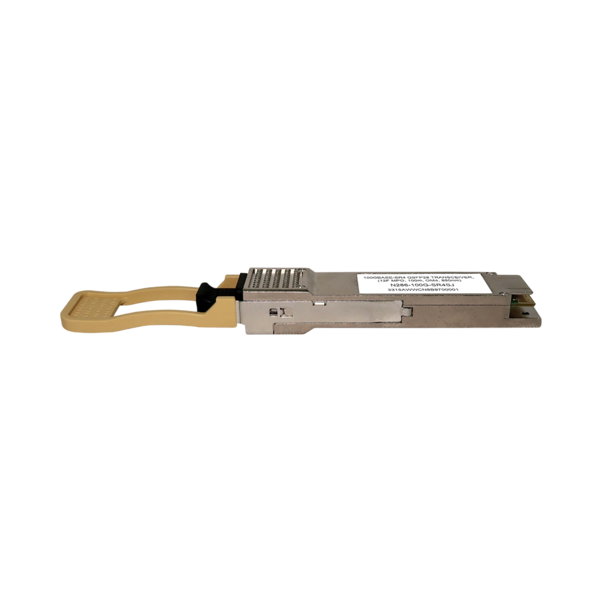 Tripp Lite Juniper-Compatible JNP-QSFP-100G-SR4 QSFP28 Transceiver, 100GBase-SR4, MTP/MPO MMF, 100 Gbps, 850 nm, 100 m (328 ft.) — Being Shipped
