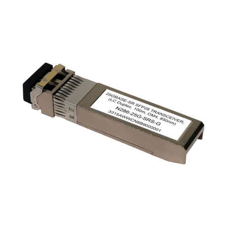 Tripp Lite SFP28 Transceiver, 25GBase-SR, LC Duplex MMF, 25 Gbps, 850 nm, 100 m (328 ft.) — Being Shipped
