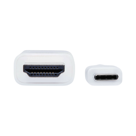 Tripp Lite USB-C to HDMI Adapter Cable (M/M), 4K 60 Hz, 4:4:4, Thunderbolt 3 Compatible, White, 6 ft. (1.8 m) — Being Shipped