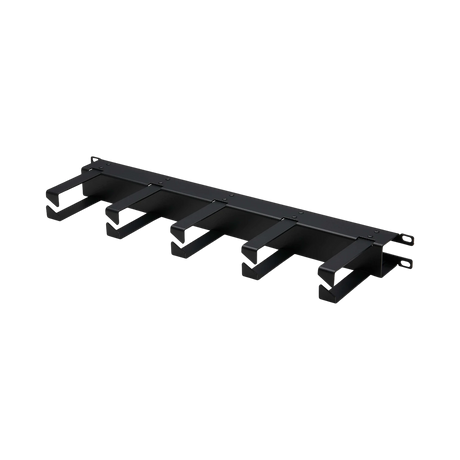 Tripp Lite Horizontal Cable Manager, Metal Rings, Black, 1U — Being Shipped
