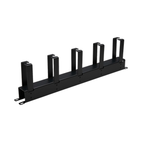 Tripp Lite Horizontal Cable Manager, Metal Rings, Black, 1U — Being Shipped