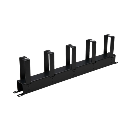 Tripp Lite Horizontal Cable Manager, Metal Rings, Black, 1U — Being Shipped