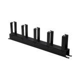 Tripp Lite Horizontal Cable Manager, Metal Rings, Black, 1U — Being Shipped