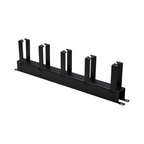 Tripp Lite Horizontal Cable Manager, Metal Rings, Black, 1U — Being Shipped