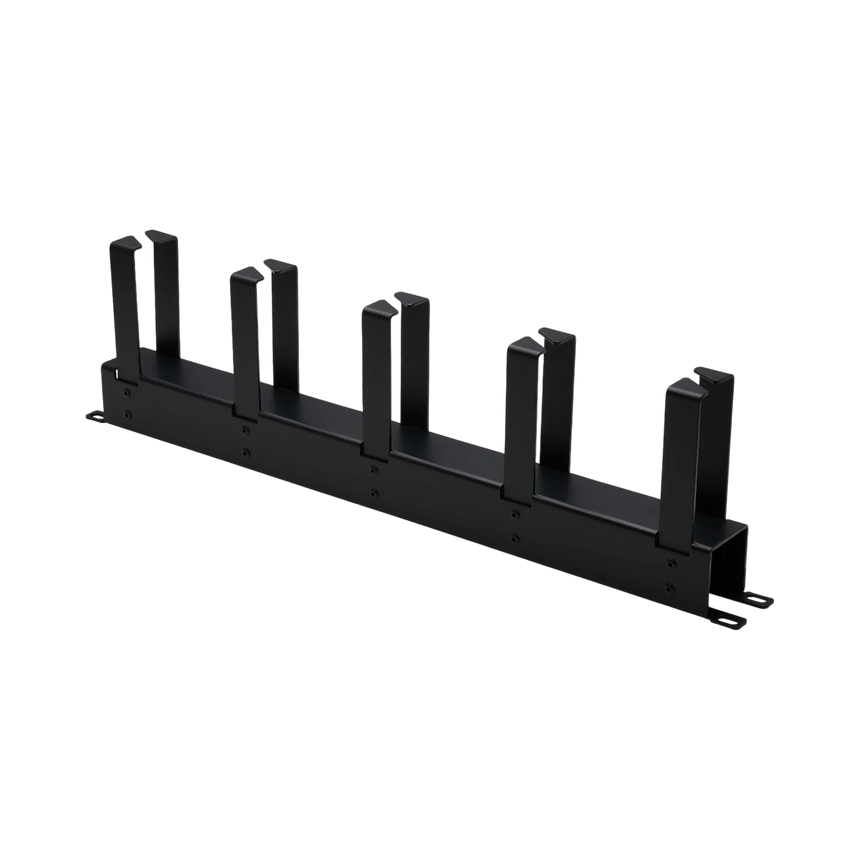 Tripp Lite Horizontal Cable Manager, Metal Rings, Black, 1U — Being Shipped