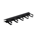 Tripp Lite Horizontal Cable Manager, Metal Rings, Black, 1U — Being Shipped