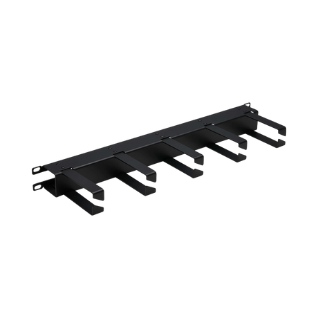 Tripp Lite Horizontal Cable Manager, Metal Rings, Black, 1U — Being Shipped