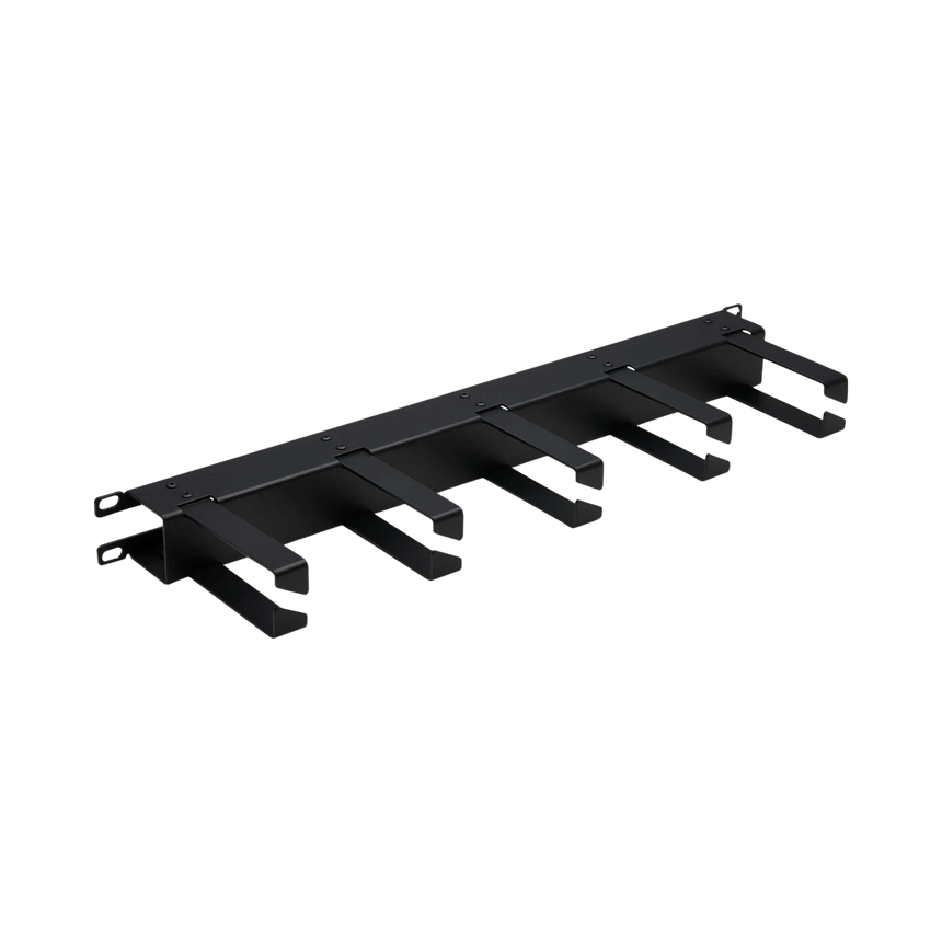 Tripp Lite Horizontal Cable Manager, Metal Rings, Black, 1U — Being Shipped