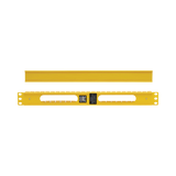 Tripp Lite Horizontal Cable Manager - Finger Duct with Cover, Yellow, 1U — Being Shipped