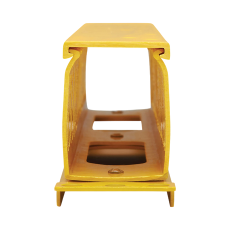 Tripp Lite Horizontal Cable Manager - Finger Duct with Cover, Yellow, 1U — Being Shipped