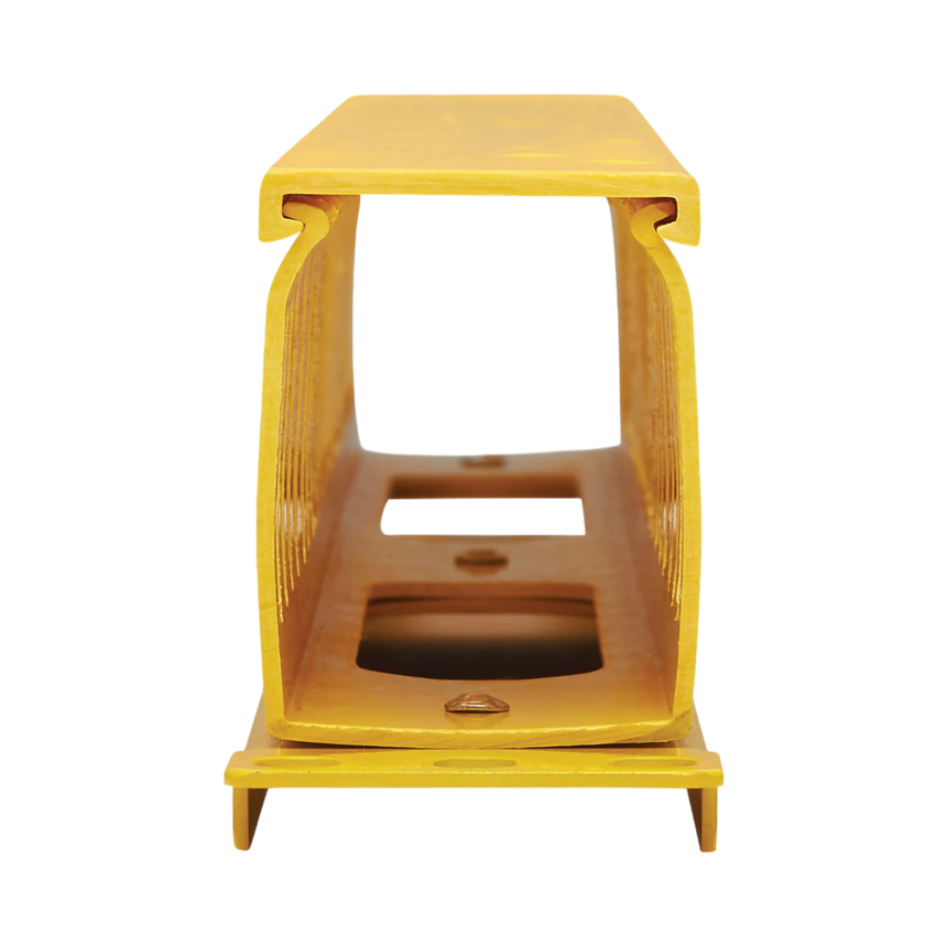 Tripp Lite Horizontal Cable Manager - Finger Duct with Cover, Yellow, 1U — Being Shipped