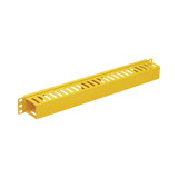 Tripp Lite Horizontal Cable Manager - Finger Duct with Cover, Yellow, 1U — Being Shipped