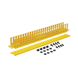 Tripp Lite Horizontal Cable Manager - Finger Duct with Cover, Yellow, 1U — Being Shipped