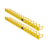 Tripp Lite Vertical Cable Manager, Flexible Rings, Yellow, 6 ft. (1.8 m) — Being Shipped