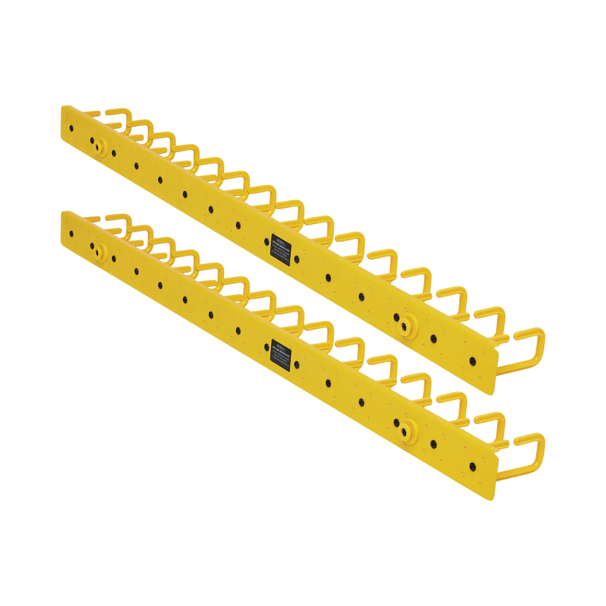 Tripp Lite Vertical Cable Manager, Flexible Rings, Yellow, 6 ft. (1.8 m) — Being Shipped