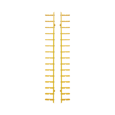 Tripp Lite Vertical Cable Manager, Flexible Rings, Yellow, 6 ft. (1.8 m) — Being Shipped