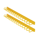Tripp Lite Vertical Cable Manager, Flexible Rings, Yellow, 6 ft. (1.8 m) — Being Shipped