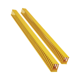 Tripp Lite Vertical Cable Manager - Finger Duct with Cover, Yellow, 6 ft. (1.8 m) — Being Shipped