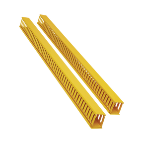 Tripp Lite Vertical Cable Manager - Finger Duct with Cover, Yellow, 6 ft. (1.8 m) — Being Shipped