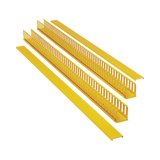 Tripp Lite Vertical Cable Manager - Finger Duct with Cover, Yellow, 6 ft. (1.8 m) — Being Shipped