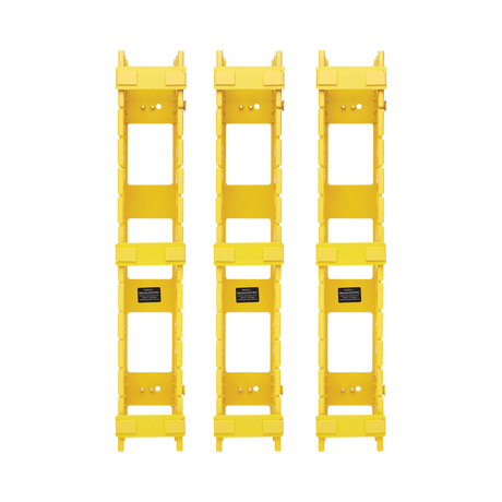 Tripp Lite High-Capacity Vertical Cable Manager, Double Finger Duct, Yellow, 6 ft. (1.8 m) — Being Shipped