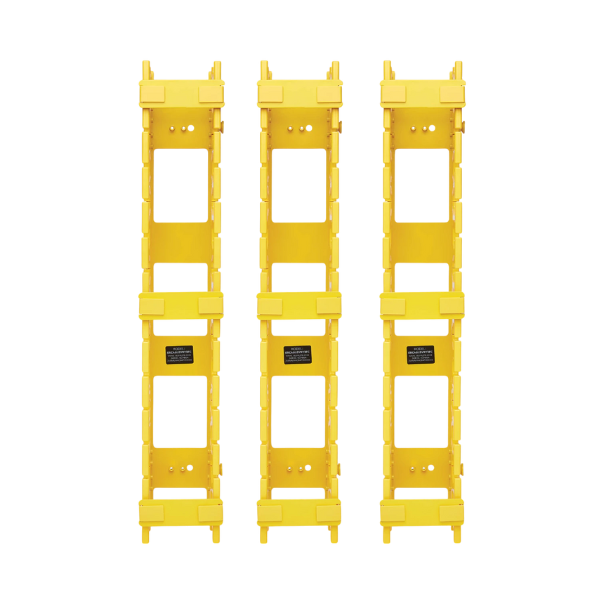 Tripp Lite High-Capacity Vertical Cable Manager, Double Finger Duct, Yellow, 6 ft. (1.8 m) — Being Shipped