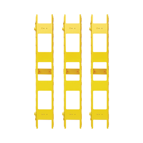 Tripp Lite High-Capacity Vertical Cable Manager, Double Finger Duct, Yellow, 6 ft. (1.8 m) — Being Shipped