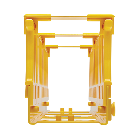 Tripp Lite High-Capacity Vertical Cable Manager, Double Finger Duct, Yellow, 6 ft. (1.8 m) — Being Shipped