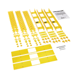Tripp Lite High-Capacity Vertical Cable Manager, Double Finger Duct, Yellow, 6 ft. (1.8 m) — Being Shipped