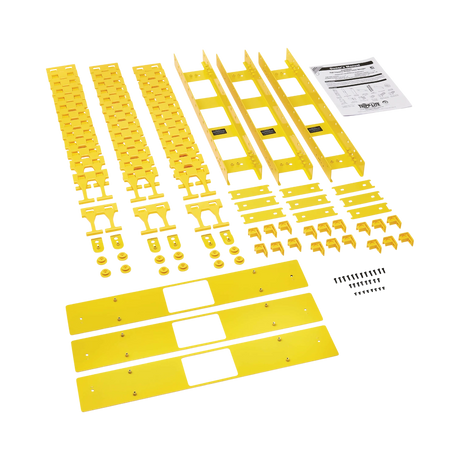 Tripp Lite High-Capacity Vertical Cable Manager, Double Finger Duct, Yellow, 6 ft. (1.8 m) — Being Shipped