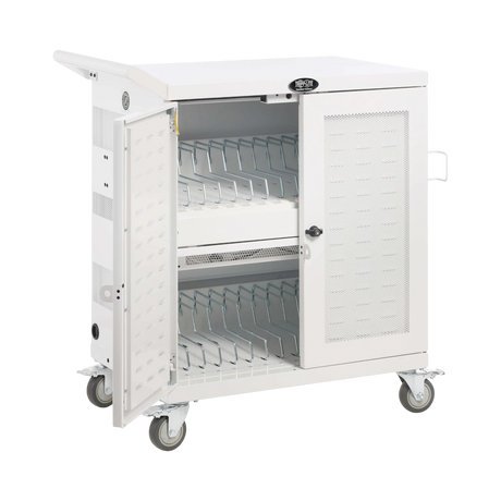 Tripp Lite Safe-IT Multi-Device UV Charging Cart, Hospital-Grade, 32 USB Ports, White — Being Shipped