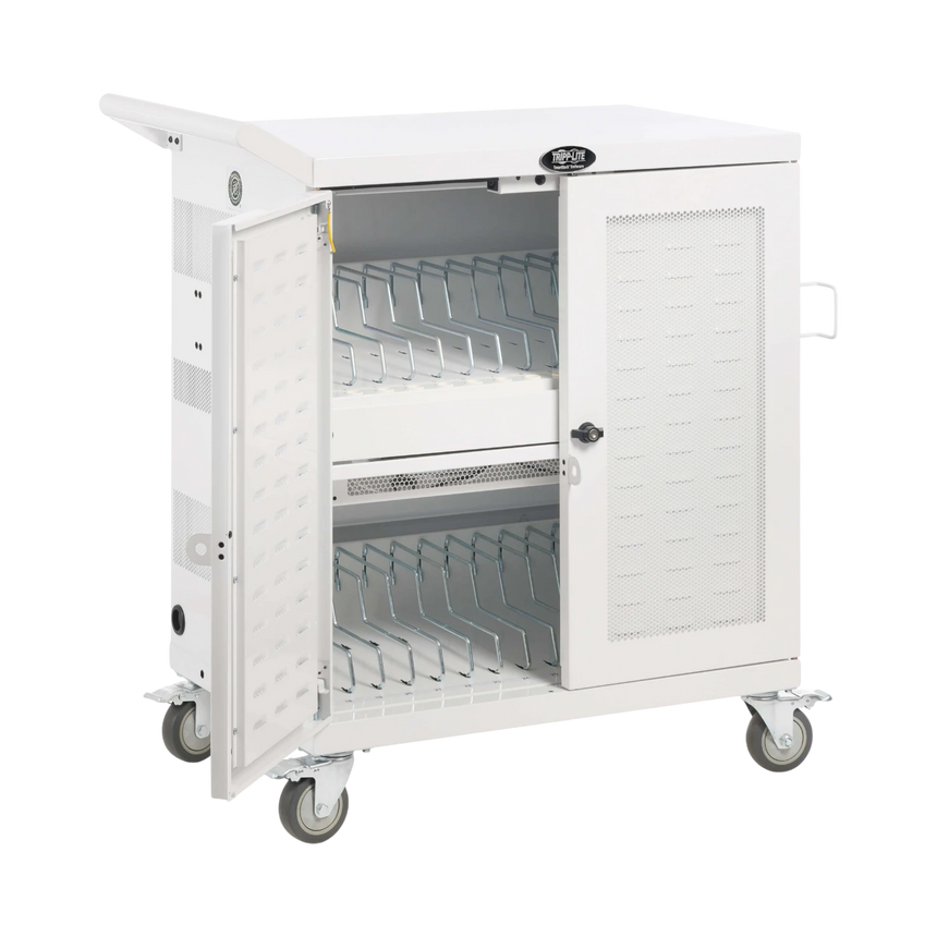 Tripp Lite Safe-IT Multi-Device UV Charging Cart, Hospital-Grade, 32 USB Ports, White — Being Shipped